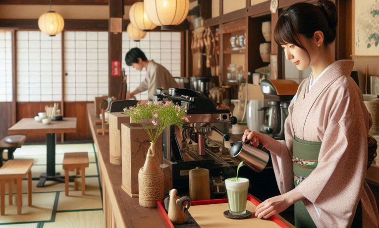 独自色の強い純和風の喫茶店